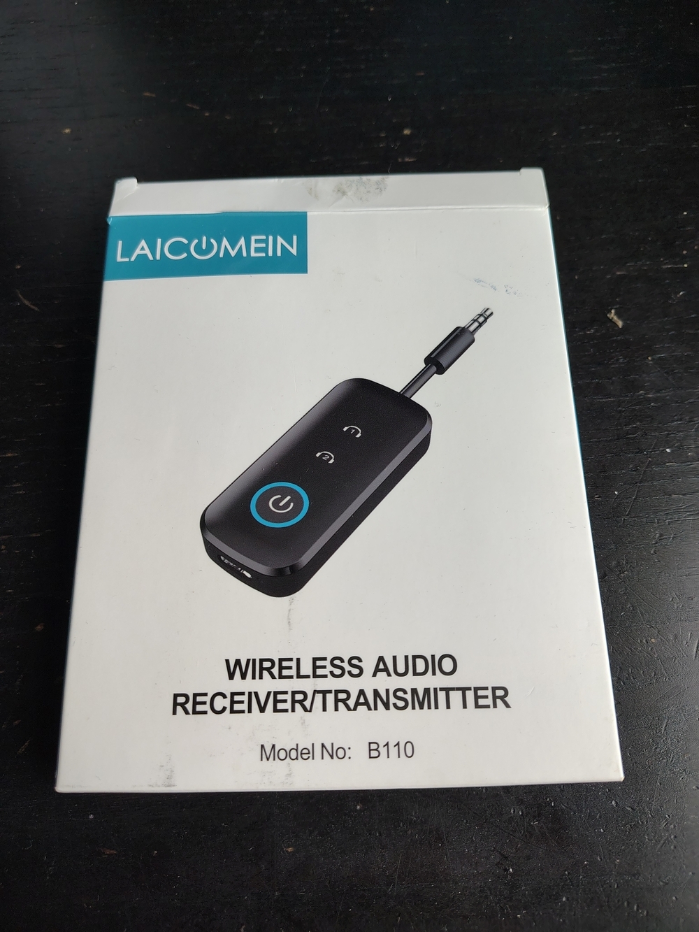 Black Wireless Audio Receiver & Transmitter - B110